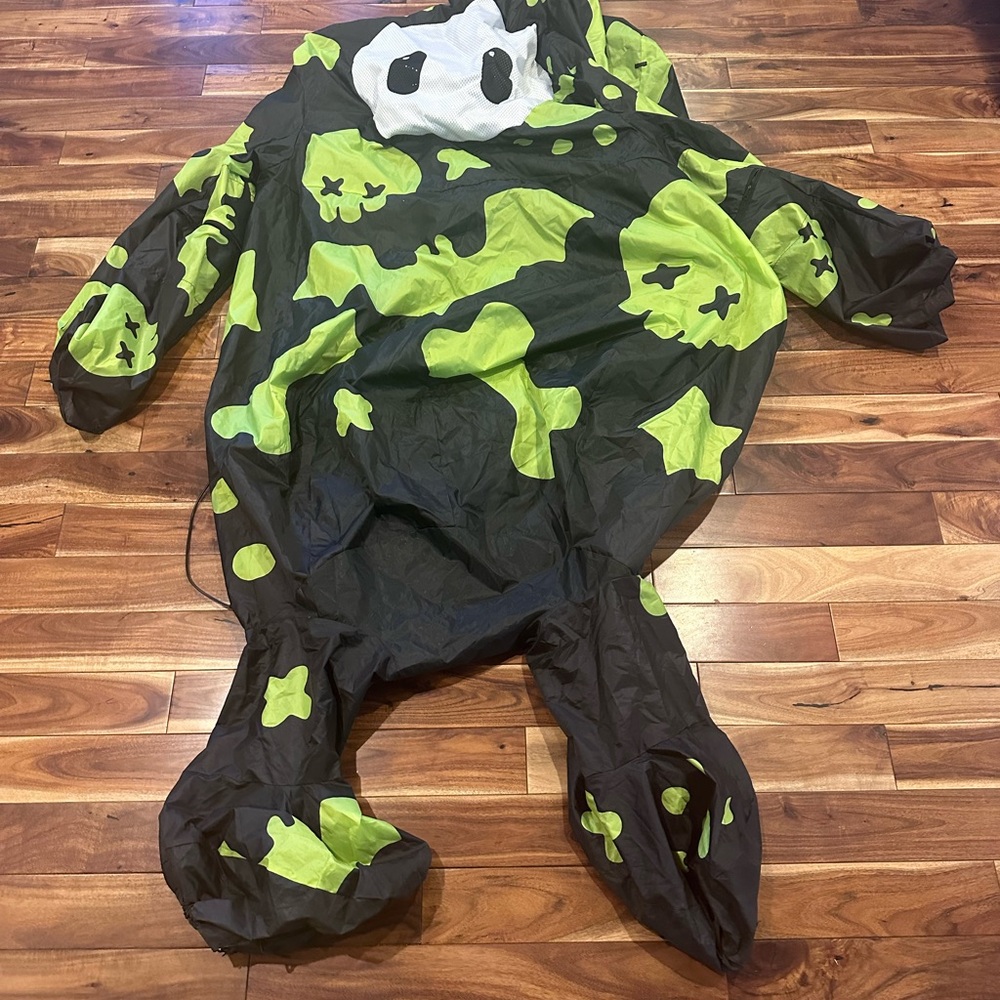Kids Inflatable Green and Black Monster Costume